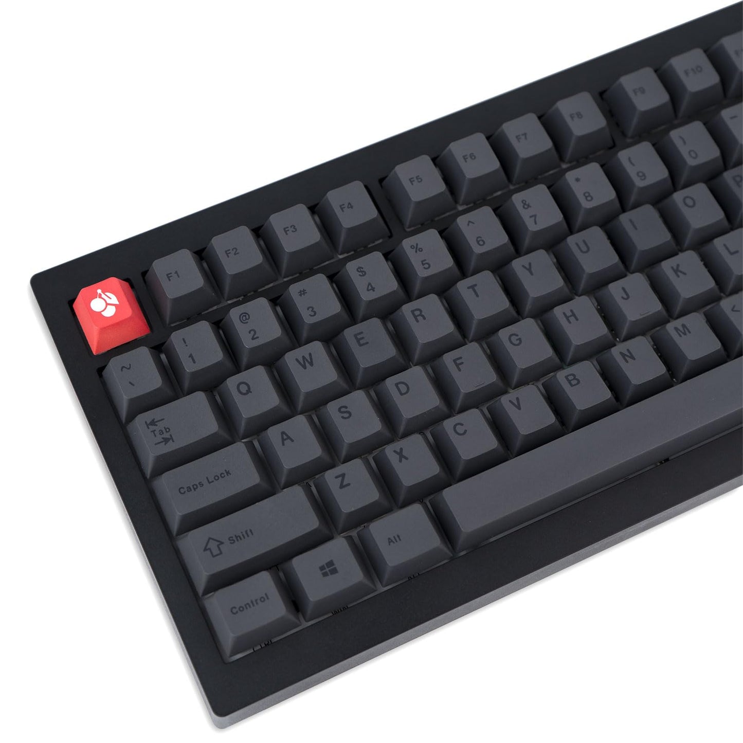 129 Keys Black and White Customized Keycap, Cherry Profile Japanese Keycaps, PBT Dye Sublimation Keycaps Set for Gateron Kailh Cherry MX Switch Gaming Mechanical Keyboards