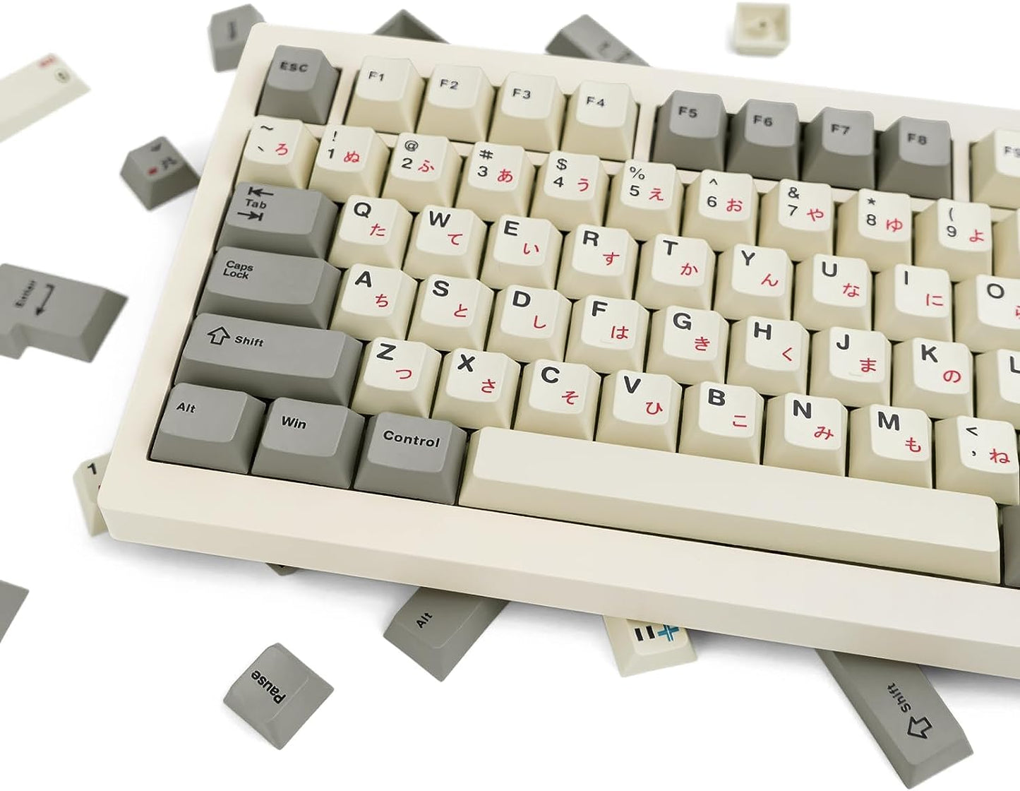 Custom PBT Keycaps 130 Keys, Cherry Profile Green Keycap, Dye Sublimation Spring Theme Keycaps Set for Cherry Gateron MX Switches Mechanical Gaming Keyboards