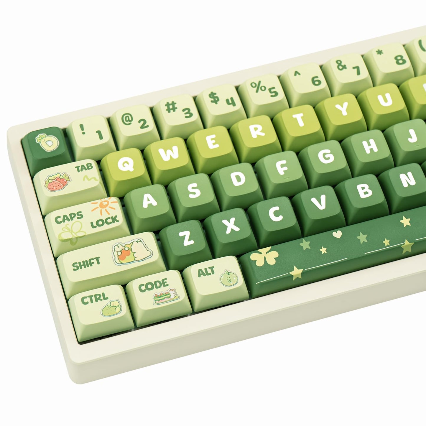Cute PBT Keycaps 133 Keys Caramel Bear Theme Keycap Dye Sublimation XDA Profile Key caps Custom Keycaps Set for Cherry Gateron MX Swithes Mechanical Gaming Keyboards
