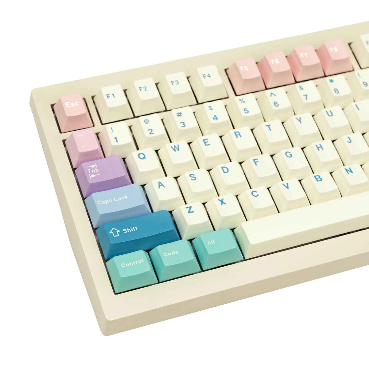 130 Keys PBT Keycaps Sea Salt Chocolate Theme Cute Keycaps Cherry Profile Dye Sublimation Custom Key Caps Set for Cherry Gateron MX Switches Mechanical Keyboards