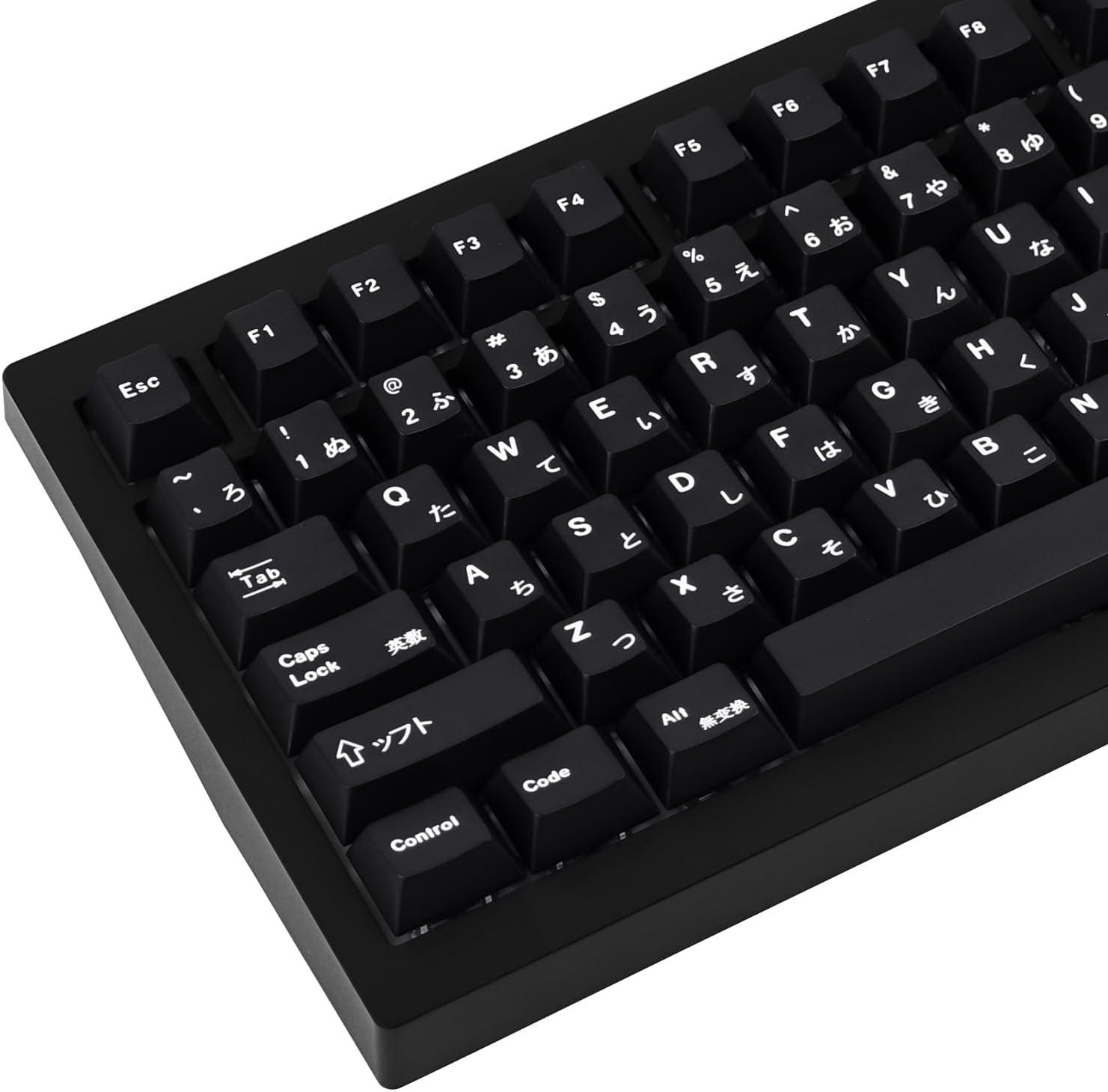 Black Japanese Keycaps 129 Keys, Minimalist Style Cherry Profile Key Caps, PBT Dye Sublimation Customized Keycaps Set Compatible with Cherry MX Switches Mechanical Keyboards