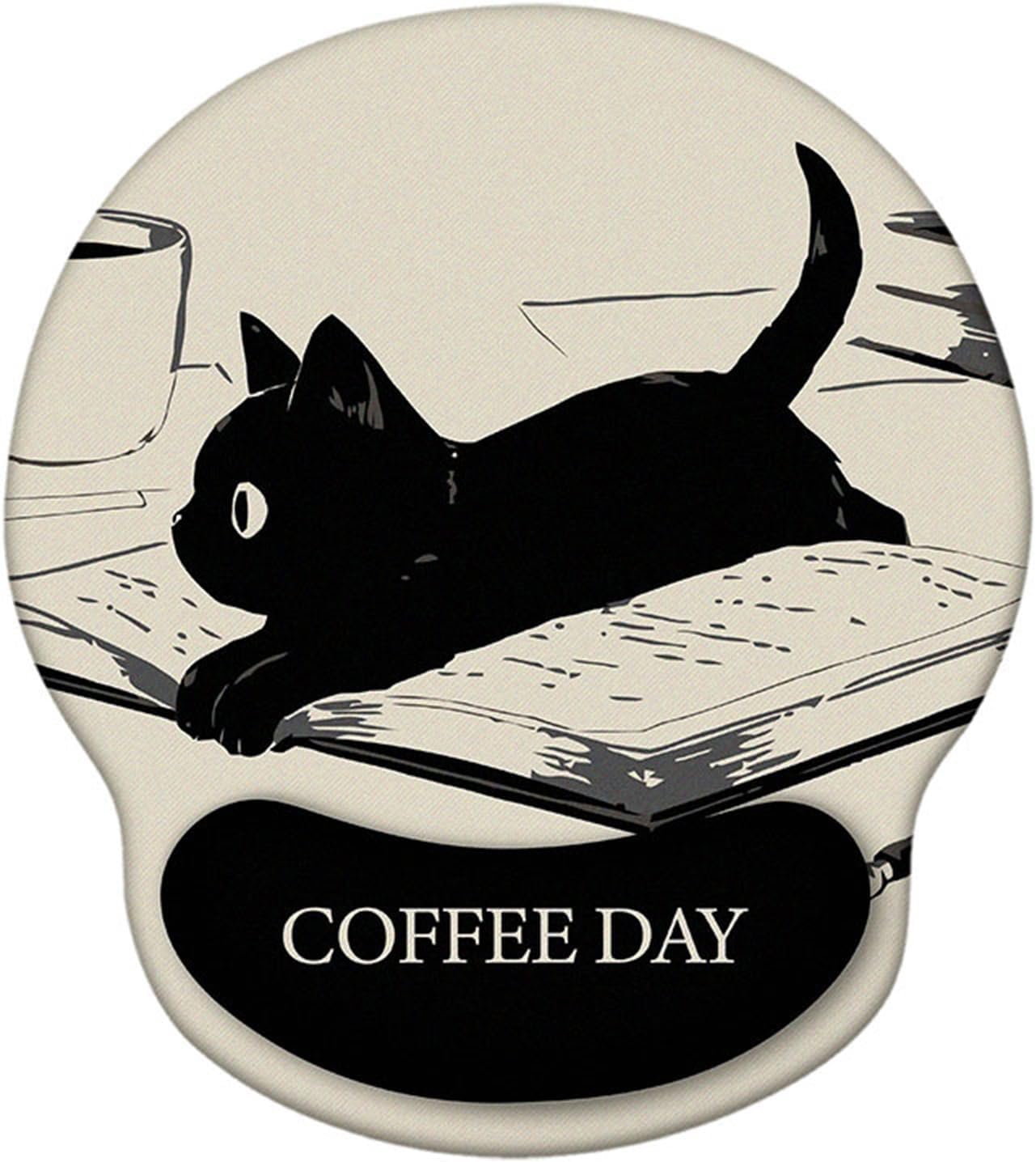 Gaming Mouse Pad Wrist Rest, Non-Slip Rubber Base, Easy Pain Relief Comfortable Mouse Pad for Home Office Laptop Mac